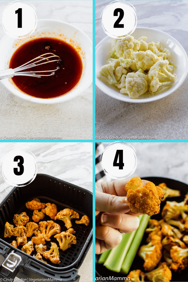 Air Fryer Honey Sriracha Cauliflower