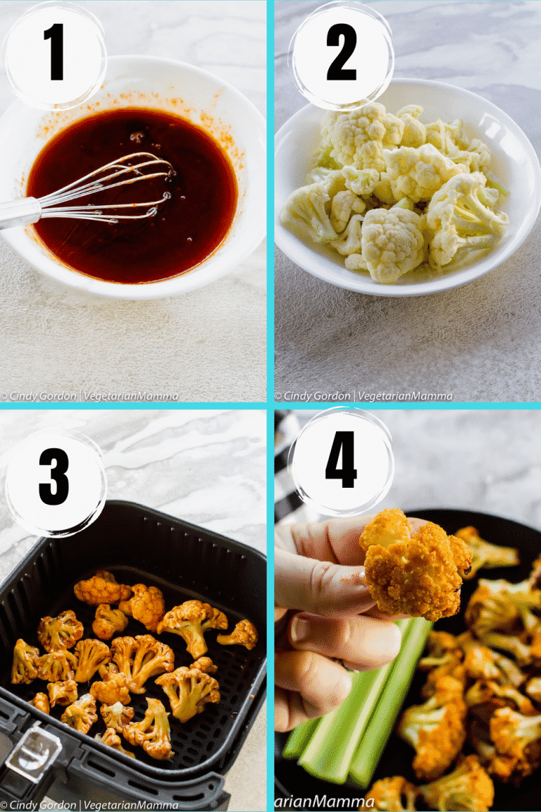 Air Fryer Honey Sriracha Cauliflower