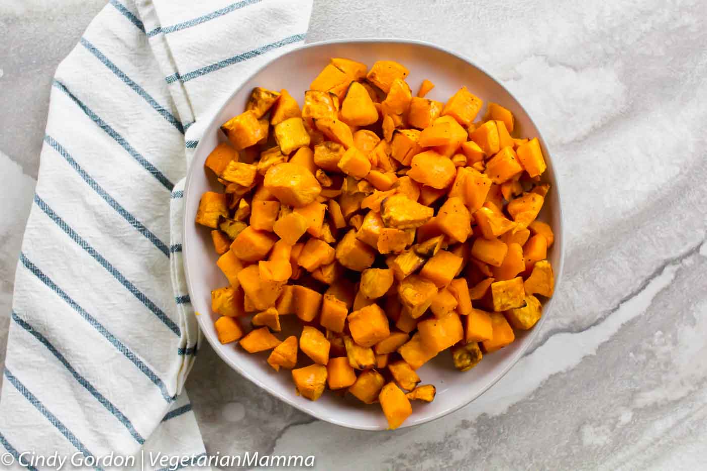 Air Fryer Sweet Potato Hash - Vegetarian Mamma