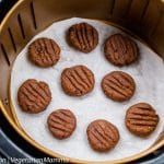Double chocolate cookies in air fryer