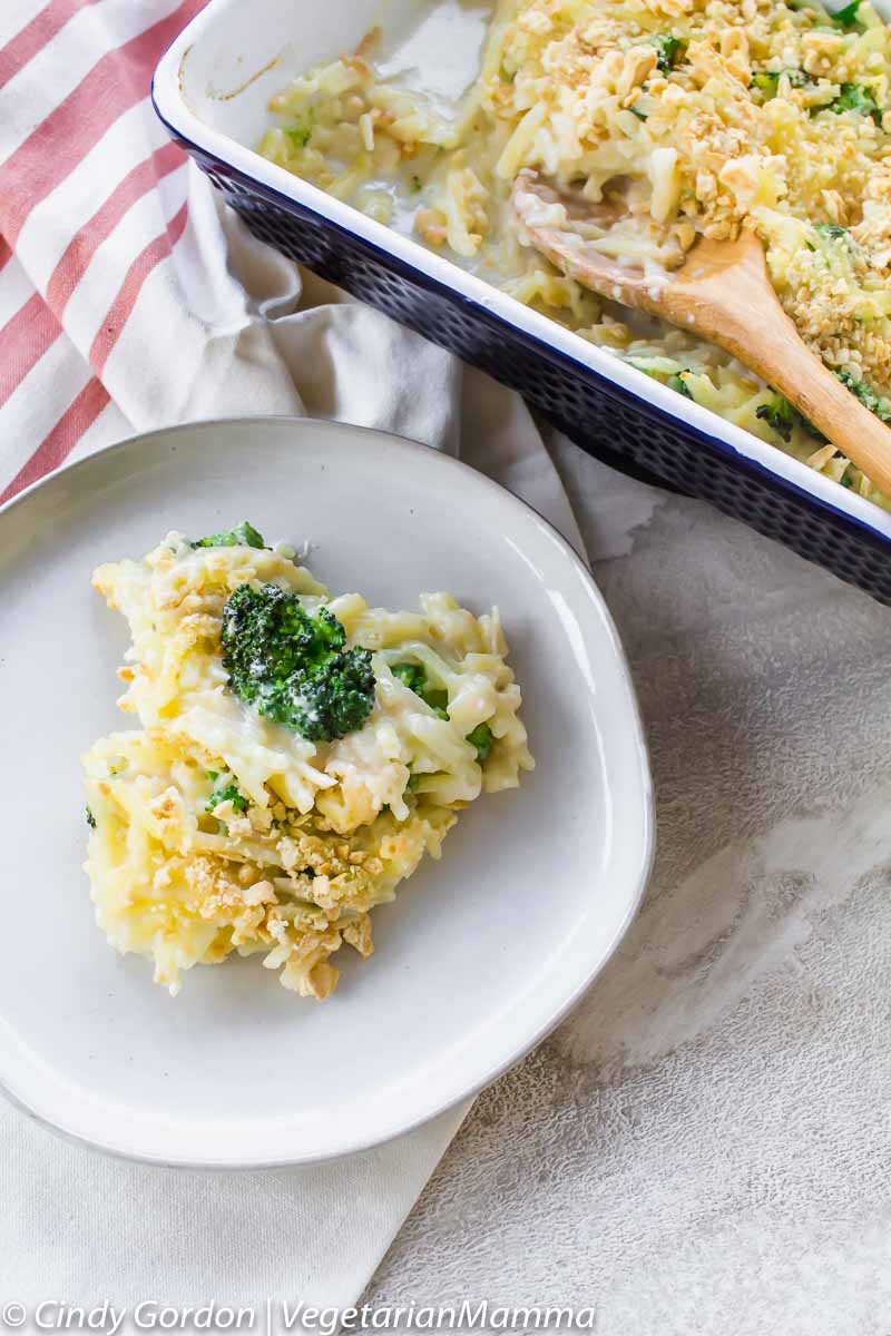 Easy Broccoli Casserole is an easy vegetarian side dish.