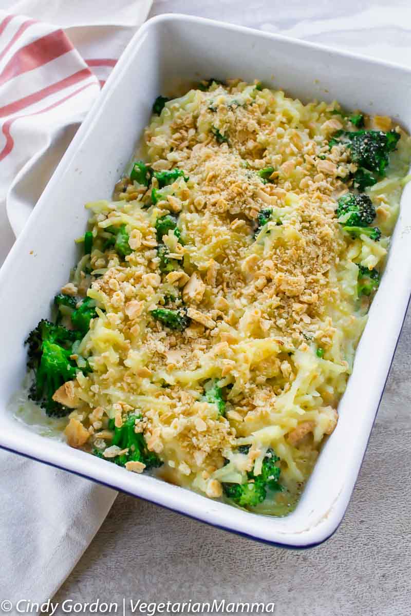 Easy Broccoli Casserole is an easy vegetarian side dish.