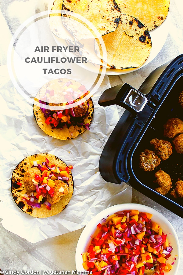 Air Fryer Cauliflower Tacos 