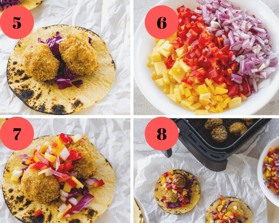 Cauliflower Tacos (air fryer recipe!)