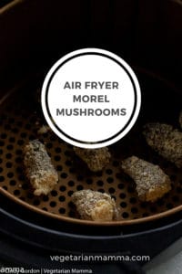 Air Fryer Morel Mushrooms (stuffed with cream cheese)