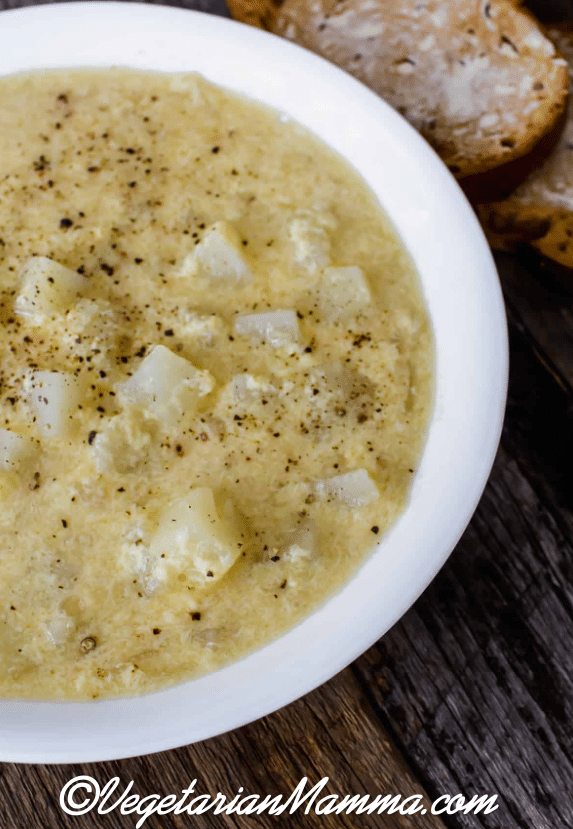 Bowl of soup for when you have a cold