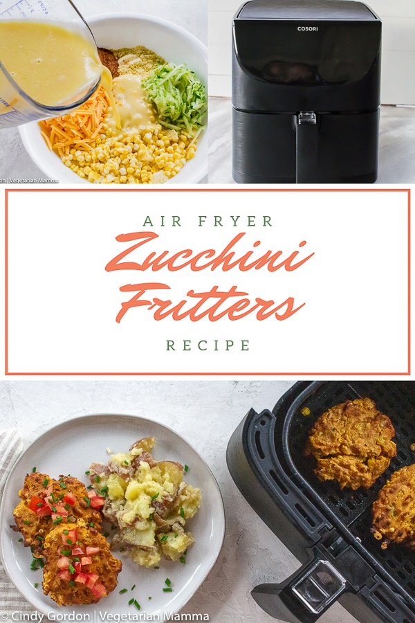 Air Fryer Zucchini Fritters pin