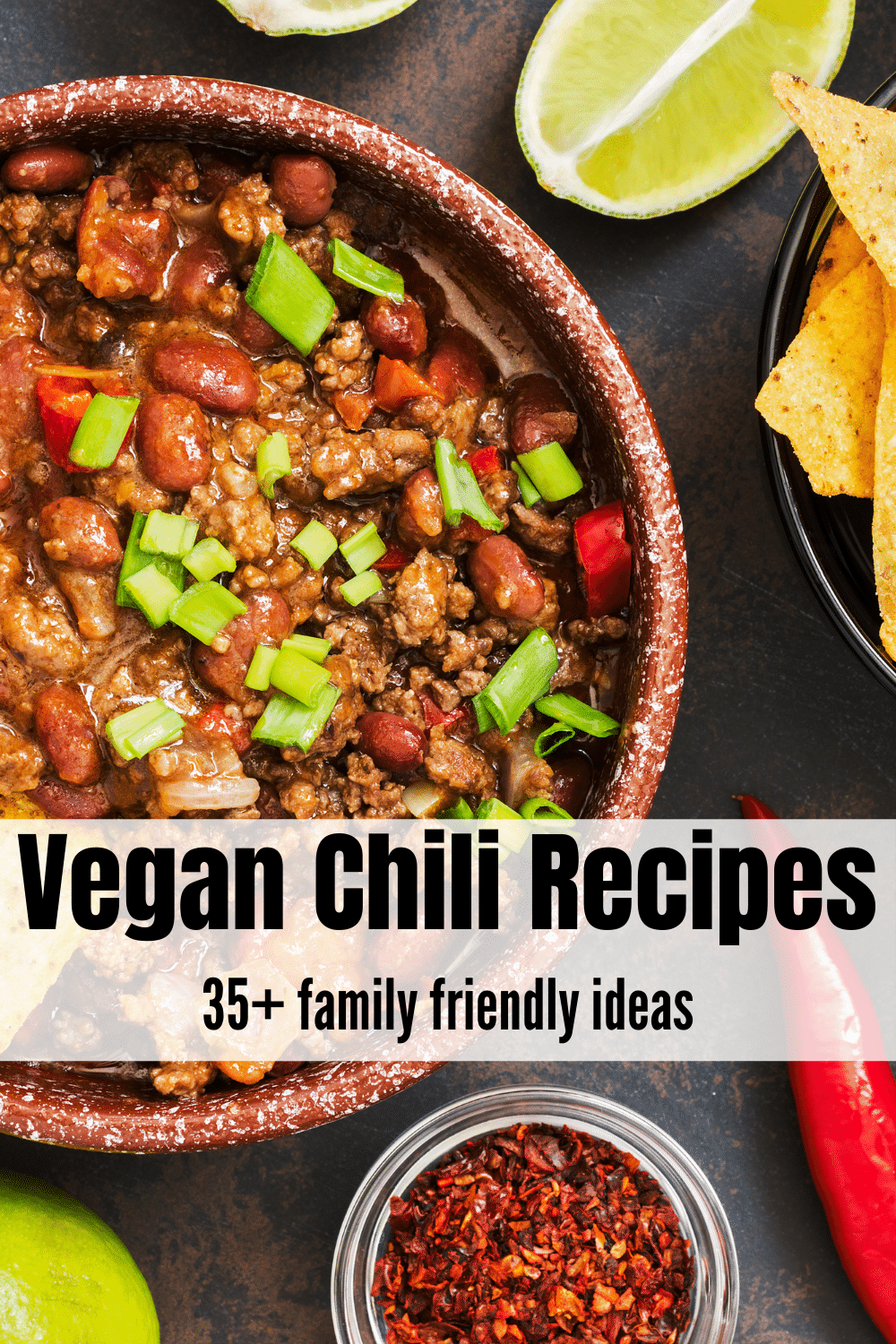 These 35 vegan chili recipes are a great way to warm up on a cold day. They’re hearty, delicious and healthy – perfect for vegetarian or vegan diets. #veganchili #chili #pumpkinchili #veganchilirecipe