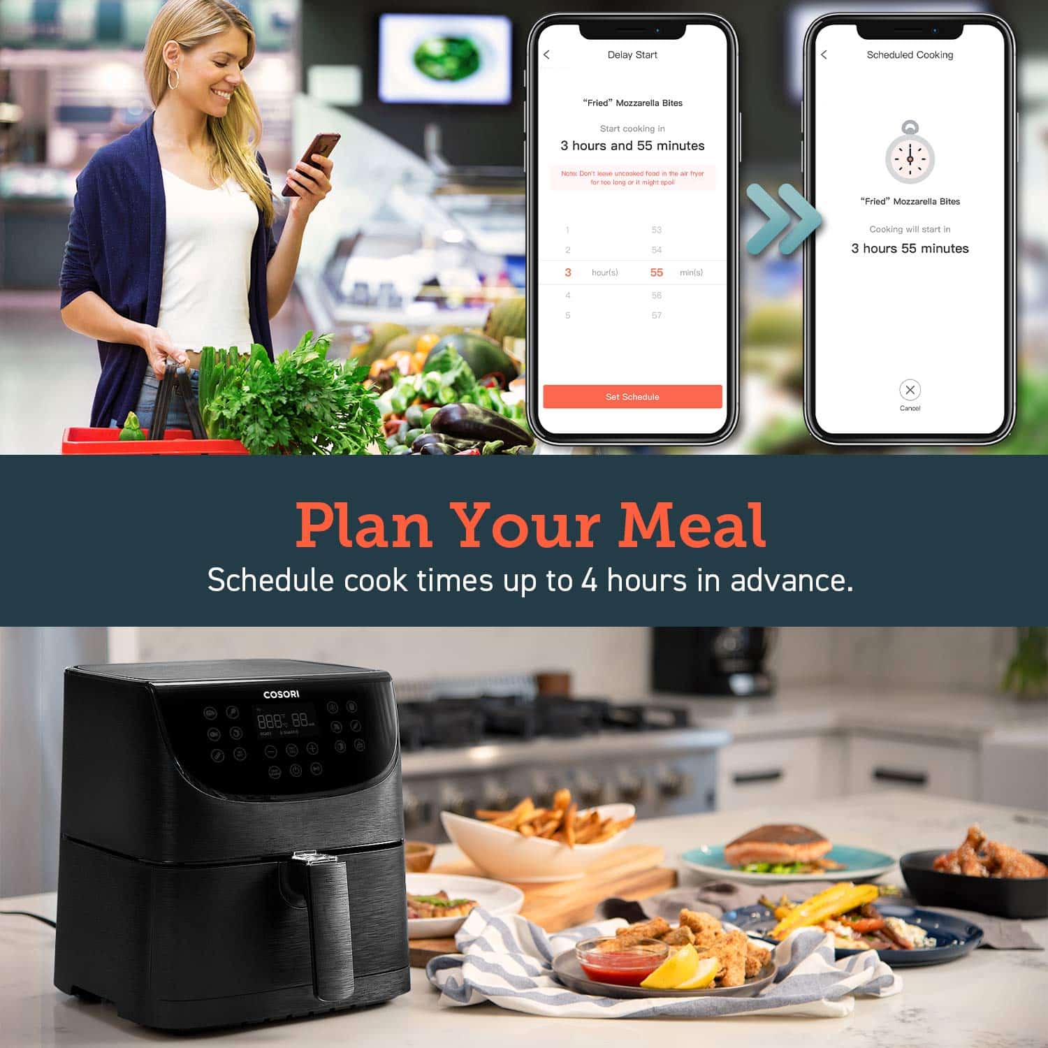 Cosori smart wifi air fryer