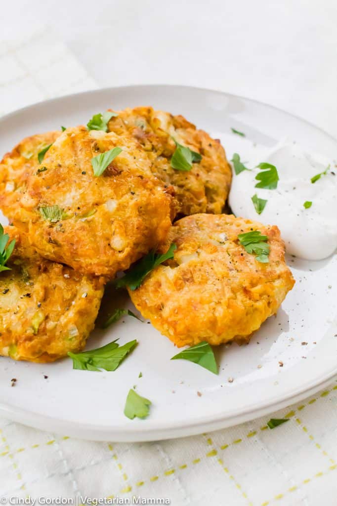 Air Fryer Potato Pancakes - Vegetarian Mamma