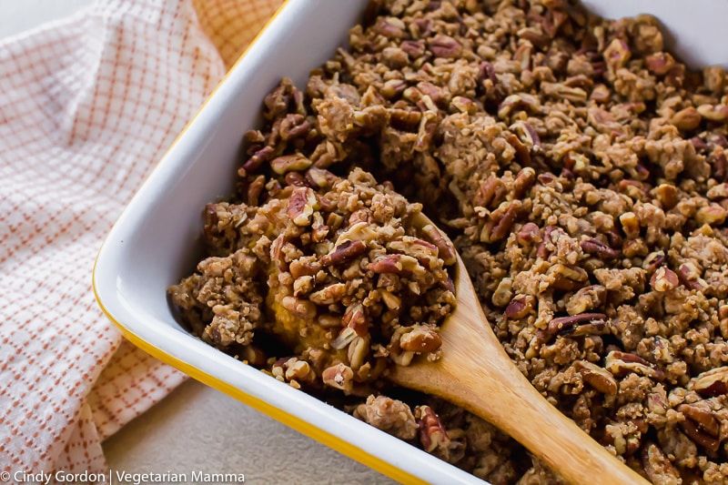 Vegan Sweet Potato Casserole - Vegetarian Mamma