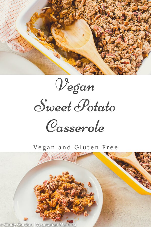 If you want to impress the crowd at your next holiday gathering, bring a dish of Vegan Sweet Potato Casserole. The fluffy sweet potato filling and crunchy pecan topping will be the star of the show!