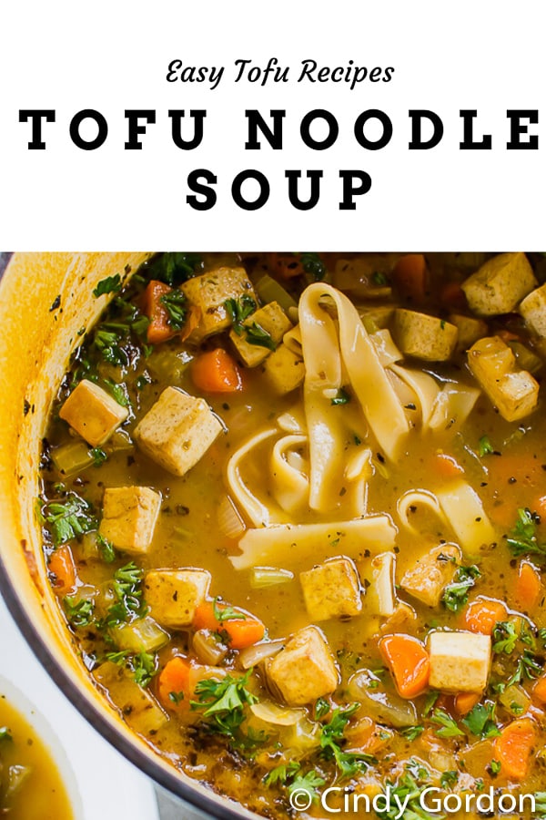 Tofu Noodle Soup (Vegan Chicken Noodle Soup) - Vegetarian Mamma - Easy Soup  Recipe