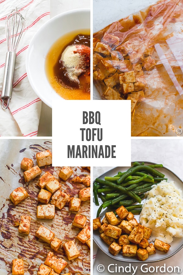 If you're on the hunt for a creative vegetarian dinner recipe, look no further! This BBQ tofu marinade is easy to make and full of sweet and savory flavor! #tofumarinate #tofurecipe