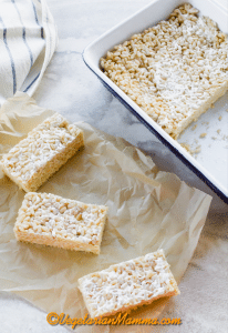 Let the mixture cool, and cut it into rectangles, squares, or fun shapes.