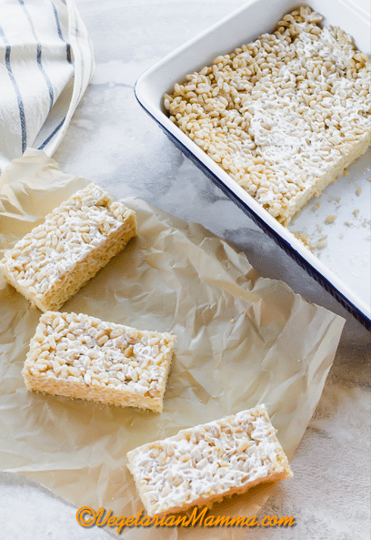 Let the mixture cool, and cut it into rectangles, squares, or fun shapes.