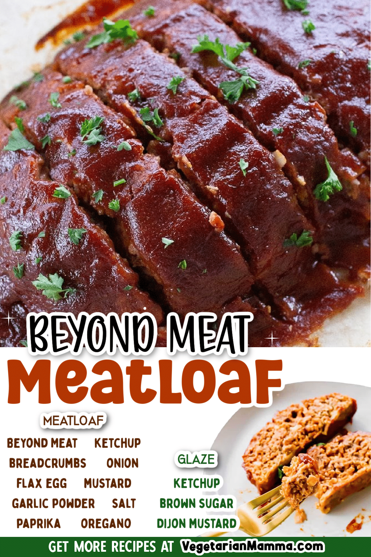 Beyond Meat meatloaf is the vegan comfort food of your dreams! Enjoy all the flavors of a traditional meatloaf with a plant-based protein swap instead of meat. #beyondmeat #beyondmeatmeatloaf #vegetarianmeatloaf