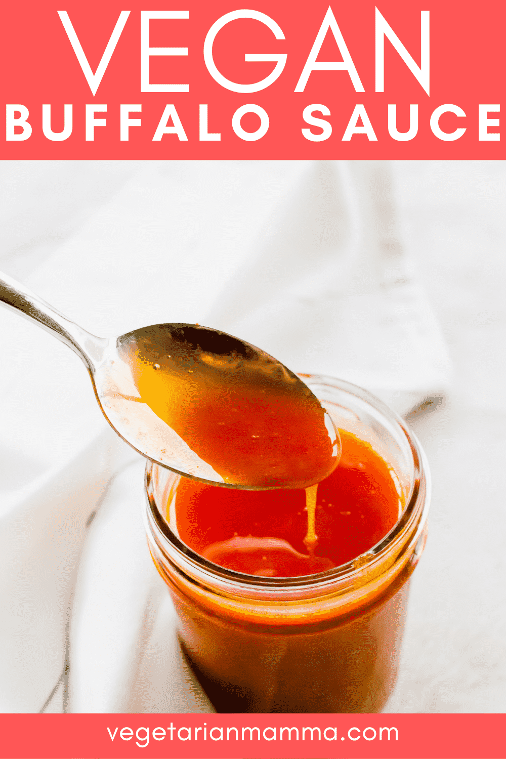 Vegan Buffalo Sauce is so luscious with a spicy kick! You only need 5 ingredients to whip up this simple homemade buffalo sauce in just a few minutes.