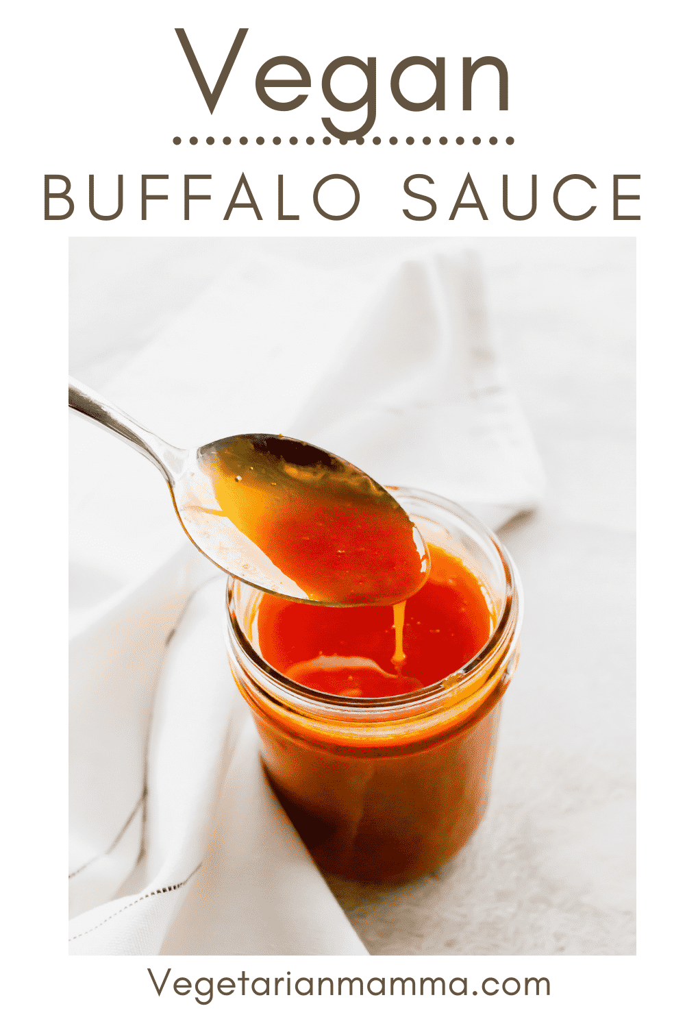 Vegan Buffalo Sauce is so luscious with a spicy kick! You only need 5 ingredients to whip up this simple homemade buffalo sauce in just a few minutes.