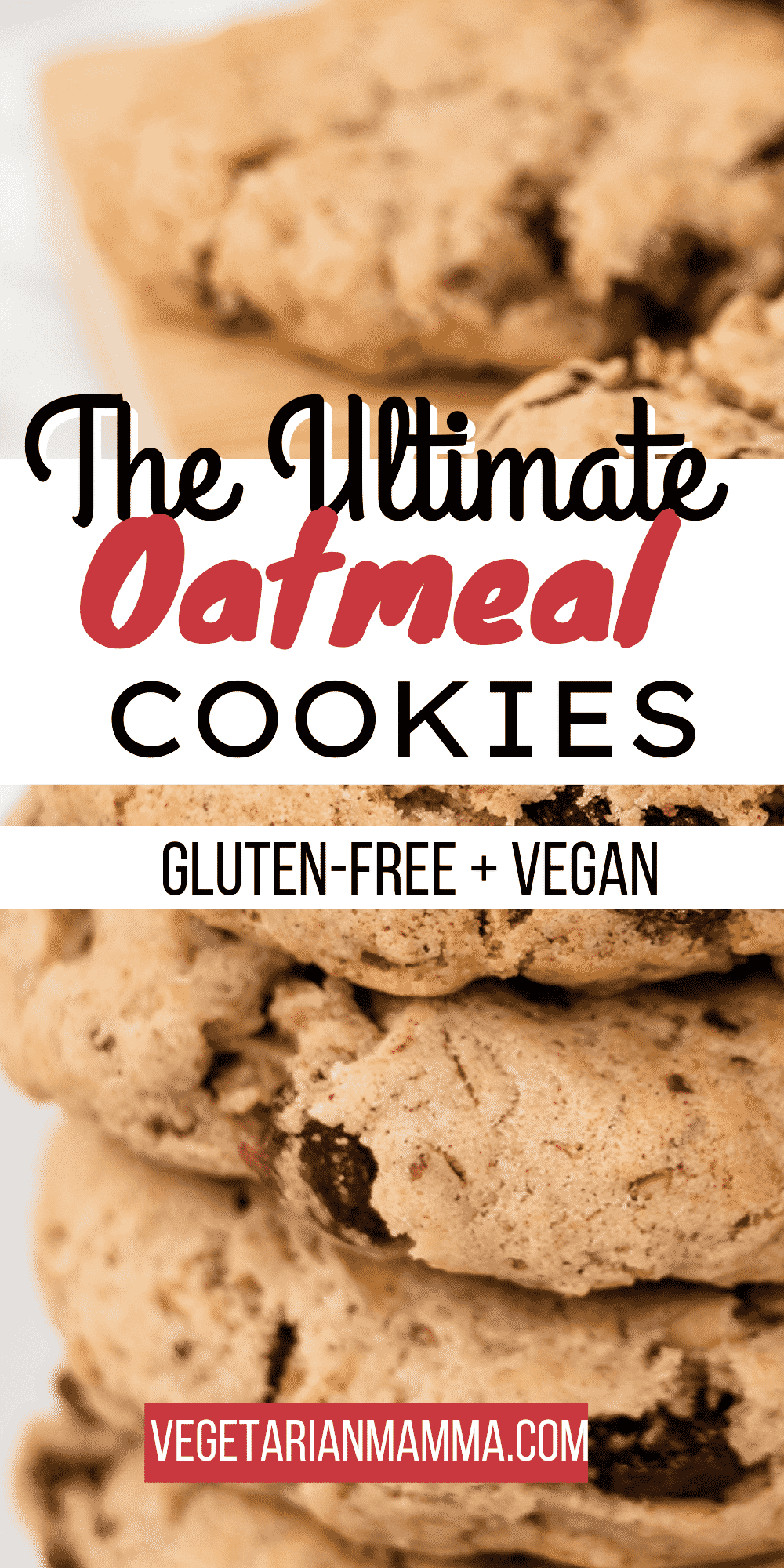 These Vegan Oatmeal Cookies are totally gluten free and a great Celiac snack! They're super easy to whip together with gluten-free rolled oats, yummy raisins, and a pinch of cinnamon.