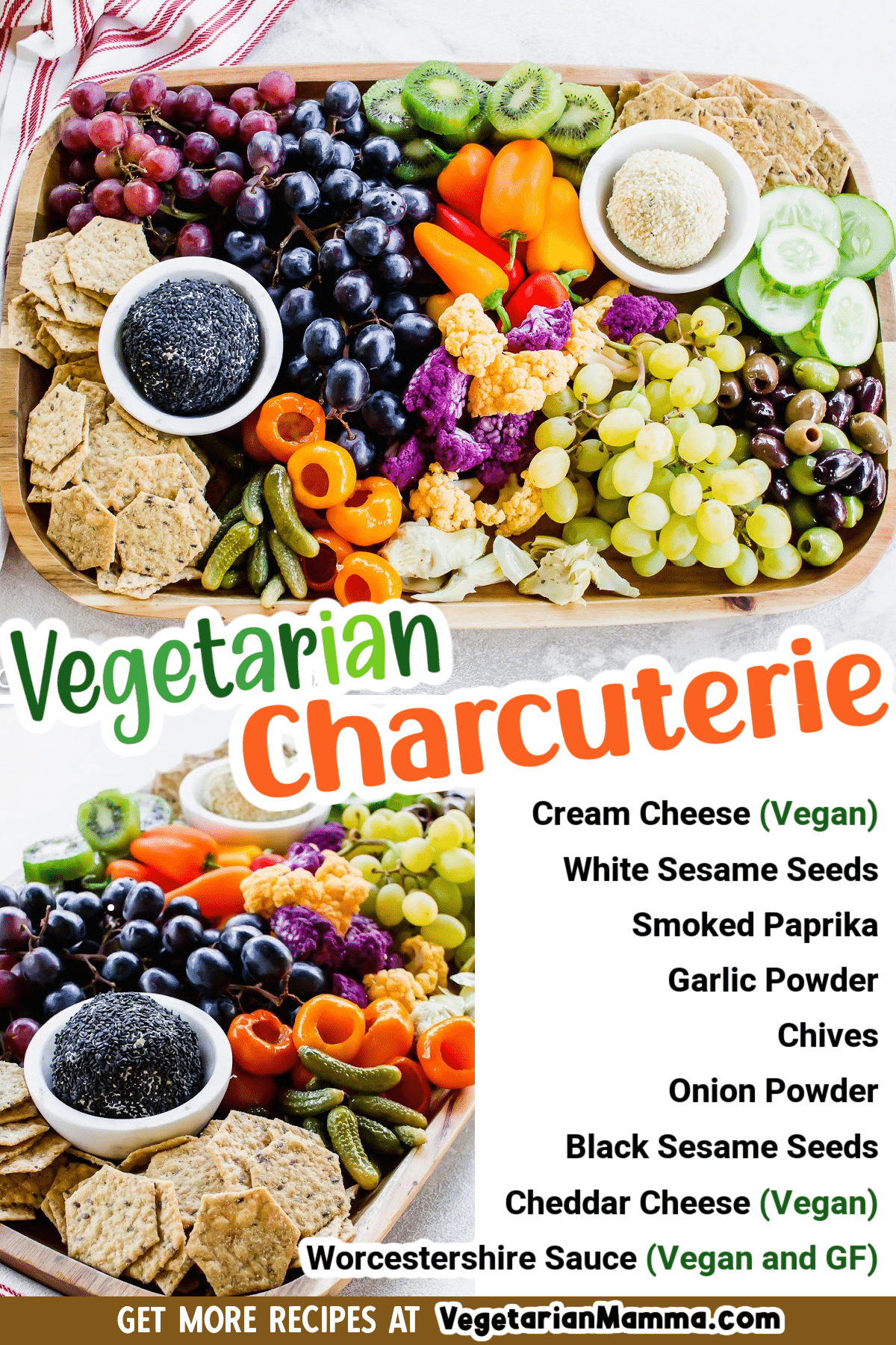 How to Make a Vegetarian Cheese Board - Hey Nutrition Lady