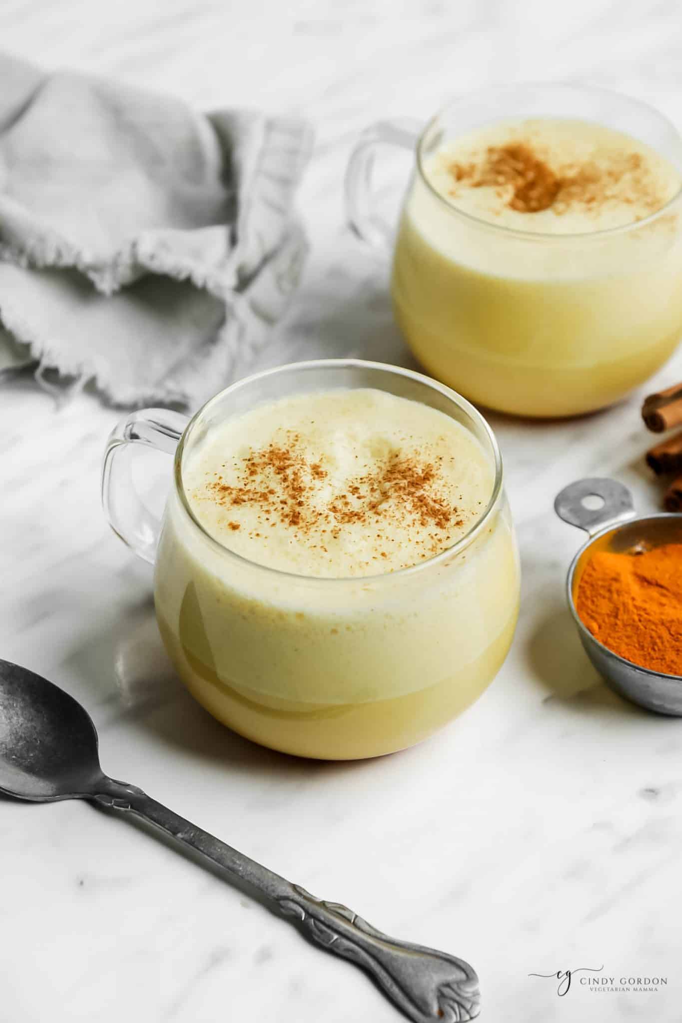 Turmeric Latte (Turmeric Coffee Option) Vegetarian Mamma