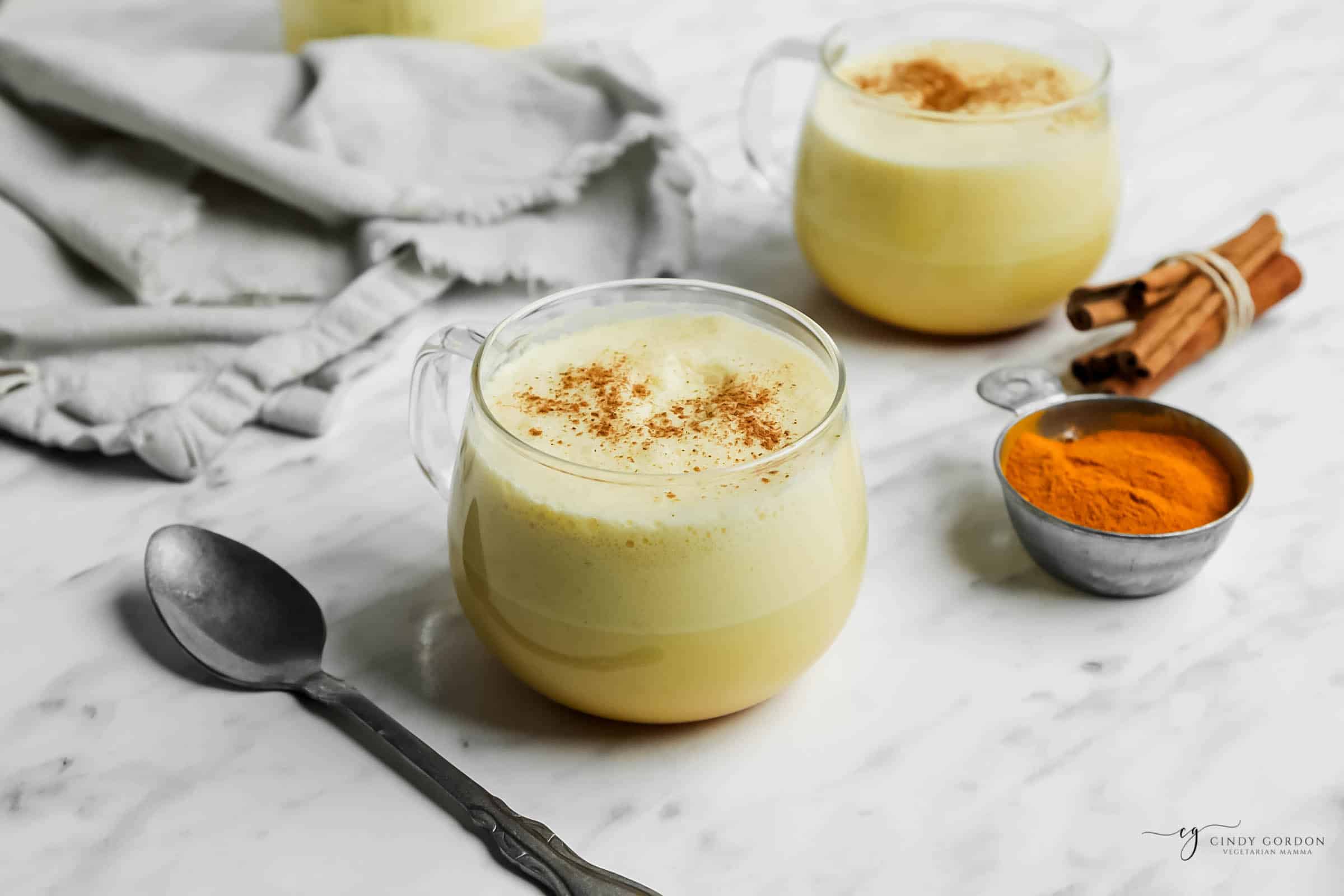 Turmeric Latte (Turmeric Coffee Option) Vegetarian Mamma