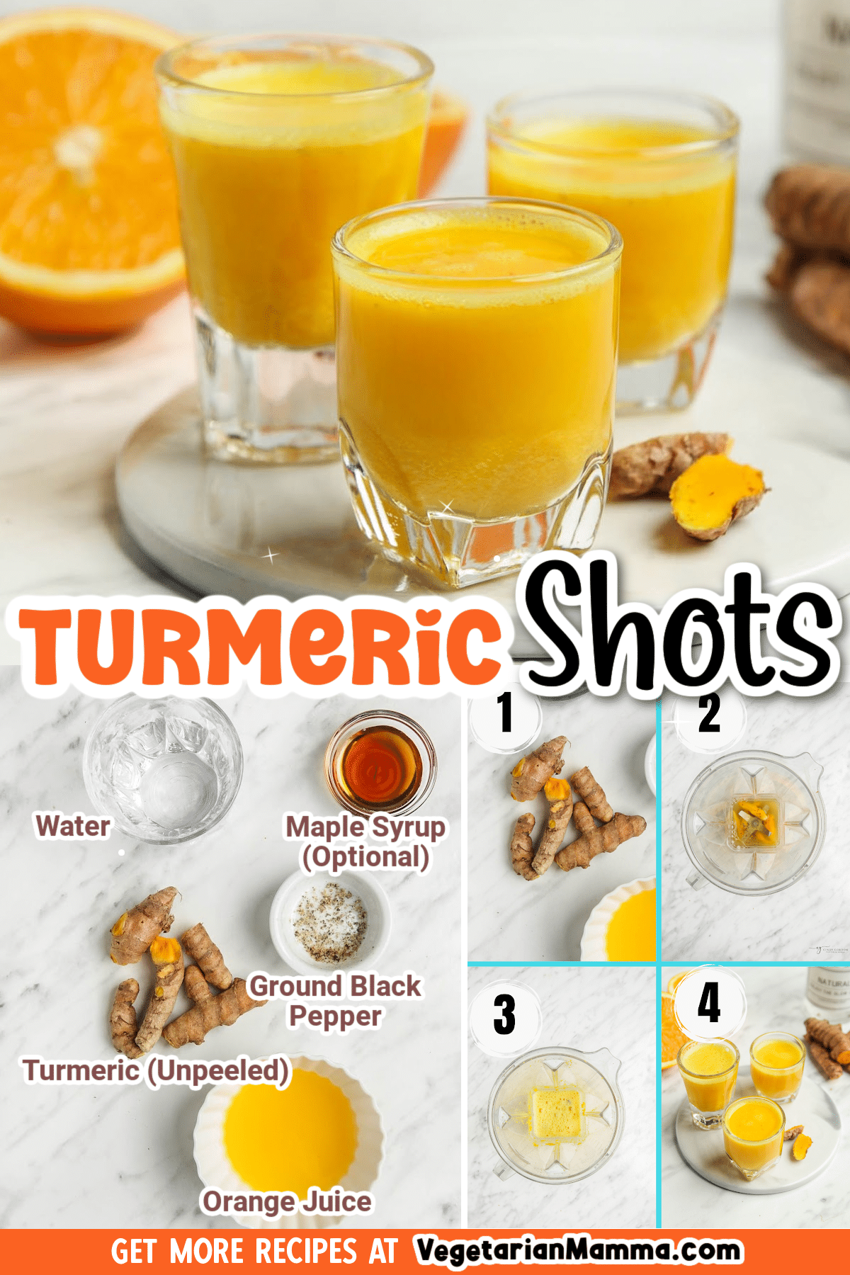 Turmeric shots are a delicious way to enjoy the powerful flavors of turmeric and also enjoy the benefits turmeric has to offer.