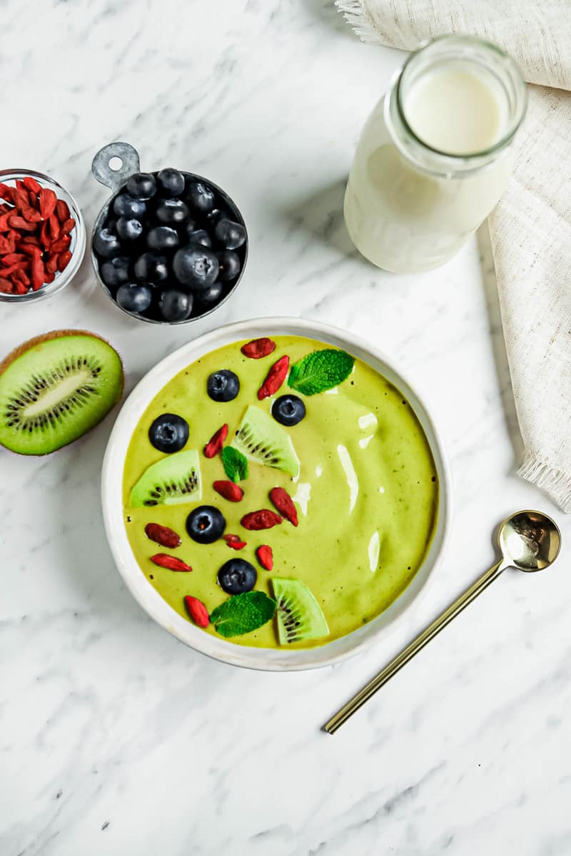 Matcha Bowl - Vegan Matcha Smoothie - Vegetarian Mamma