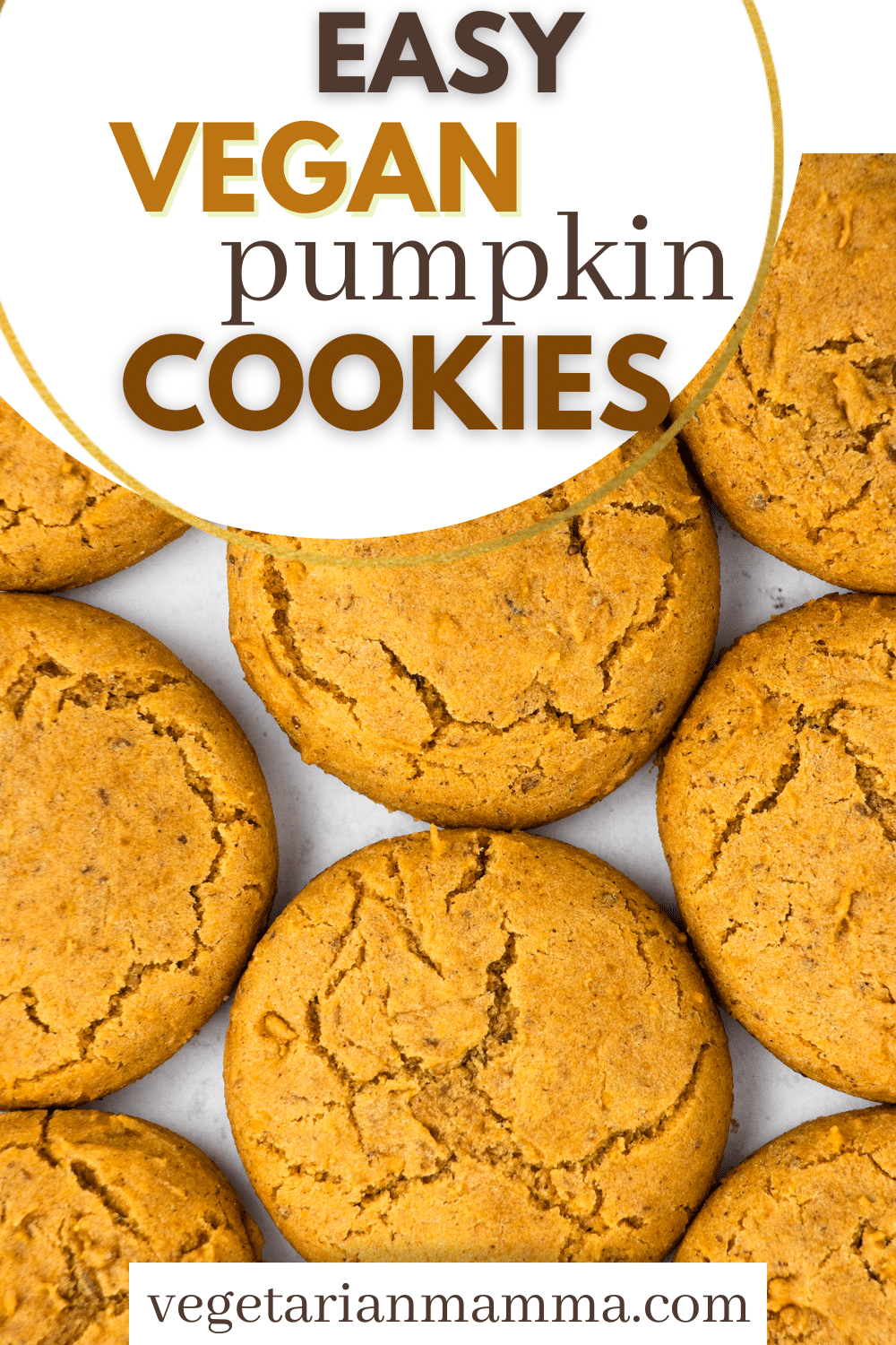 These Vegan Pumpkin Cookies are the perfect easy fall dessert! Creamy pumpkin puree and a delicious pumpkin spice blend make these chewy gluten-free cookies the best of the season.