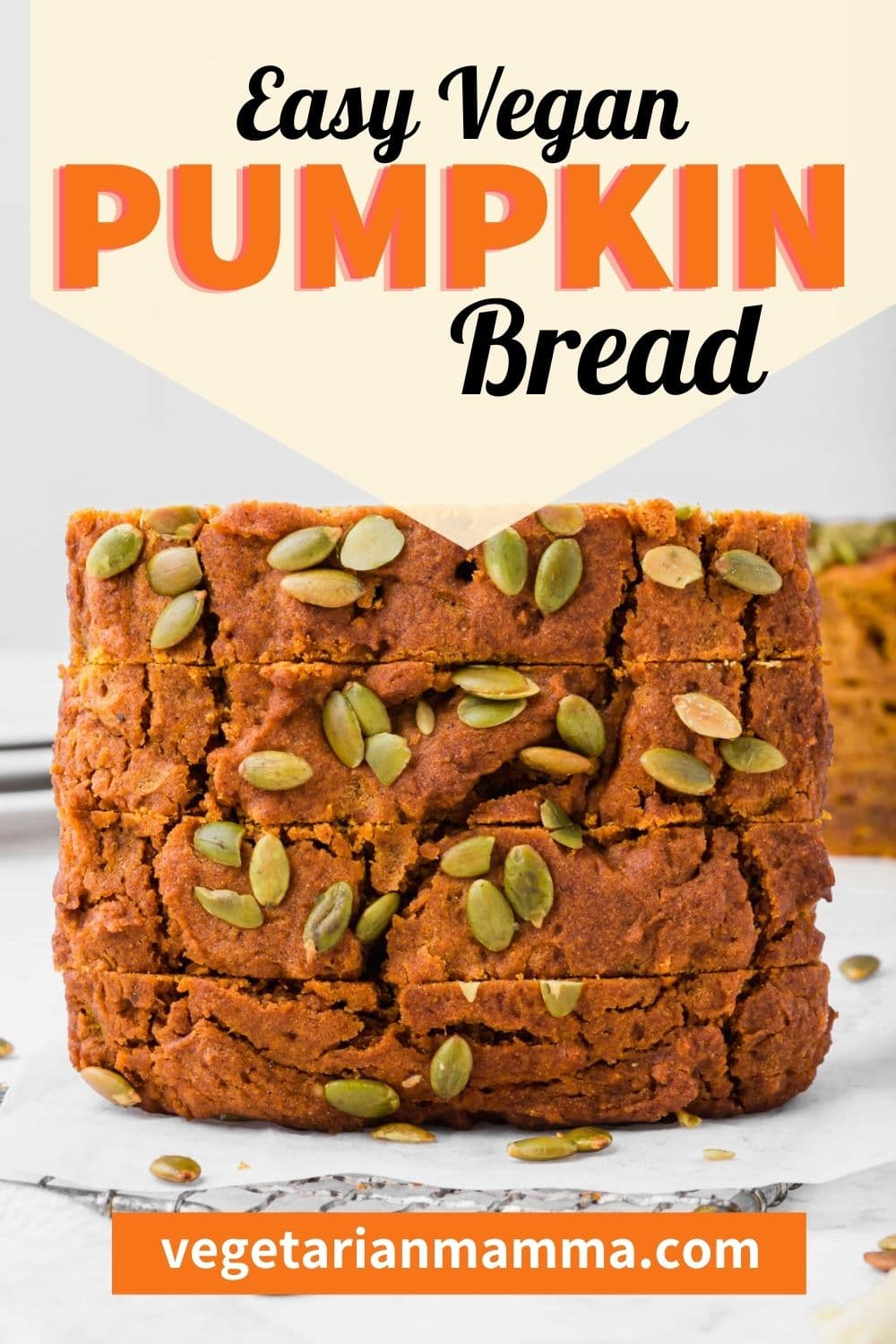 Vegan Pumpkin Bread is a quick and easy gluten-free bread that everyone will love for fall! If you miss Starbucks pumpkin bread, you won't with this delicious vegan recipe.