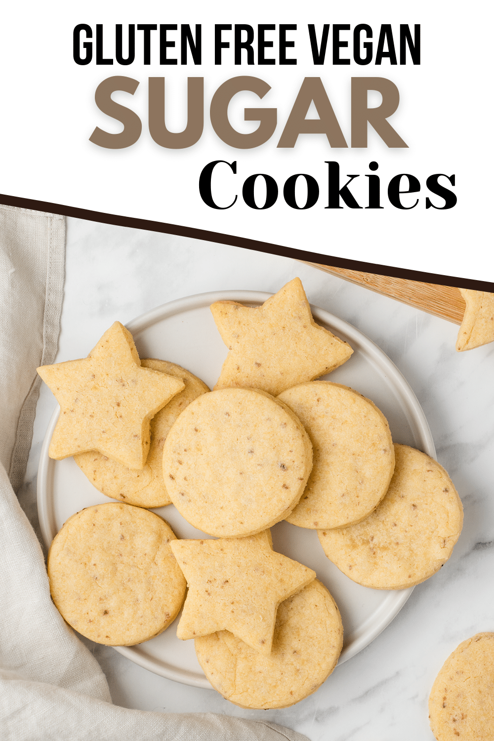 Vegan Sugar Cookies are buttery, crunchy, and easy to decorate! Cut your favorite shapes and make this vegan cookie recipe for every holiday season.