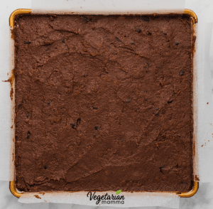 Transfer the mixture to your lined baking pan and bake for 25 minutes, or until the edges are set. The center should be slightly wobbly.
