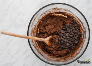Gently fold in the chocolate chips.