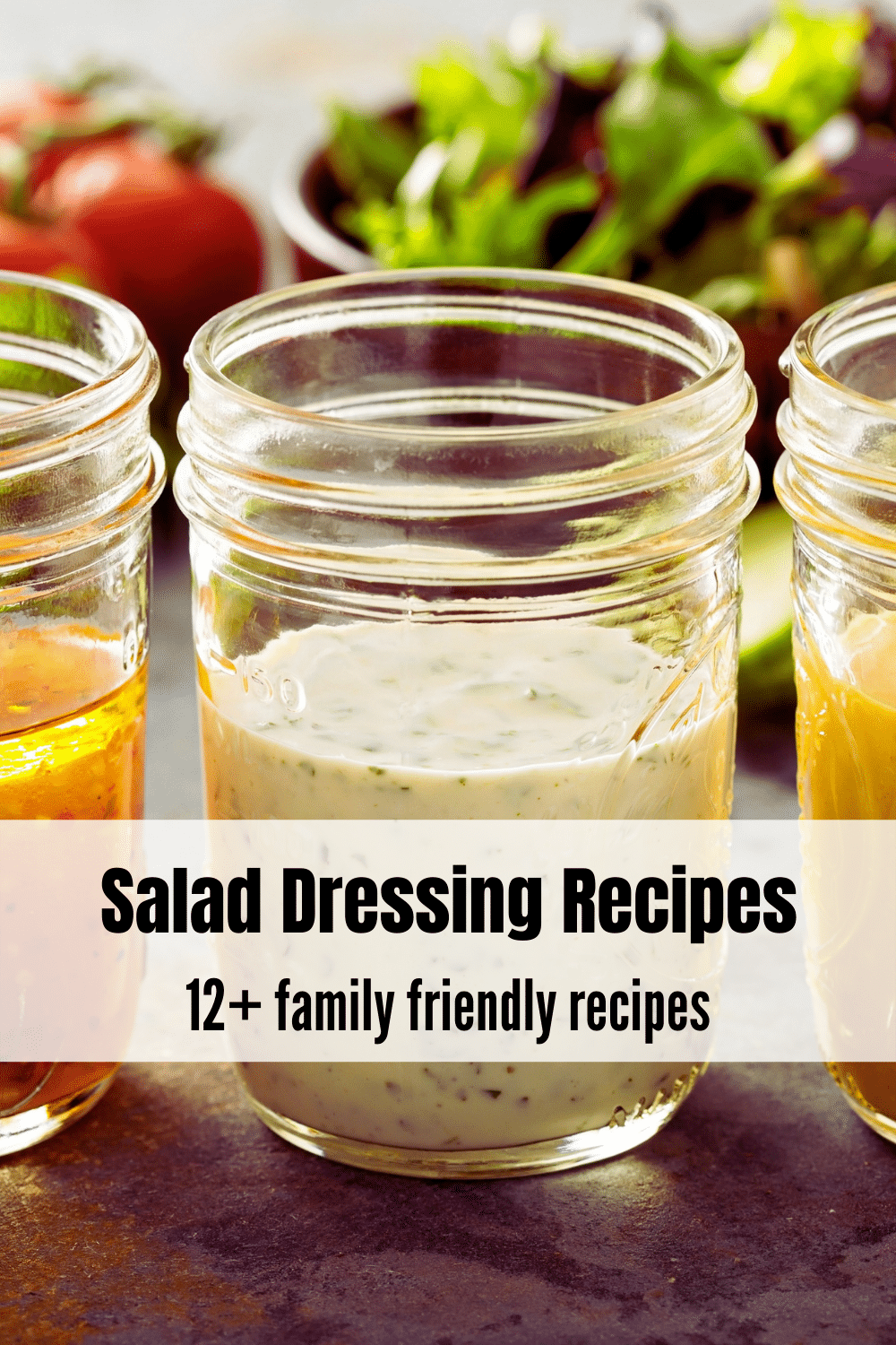 These easy salad dressing recipes are so delicious and perfect for every season! Use them on your favorite salads, as veggie dips, or even on sandwiches and veggie burgers.