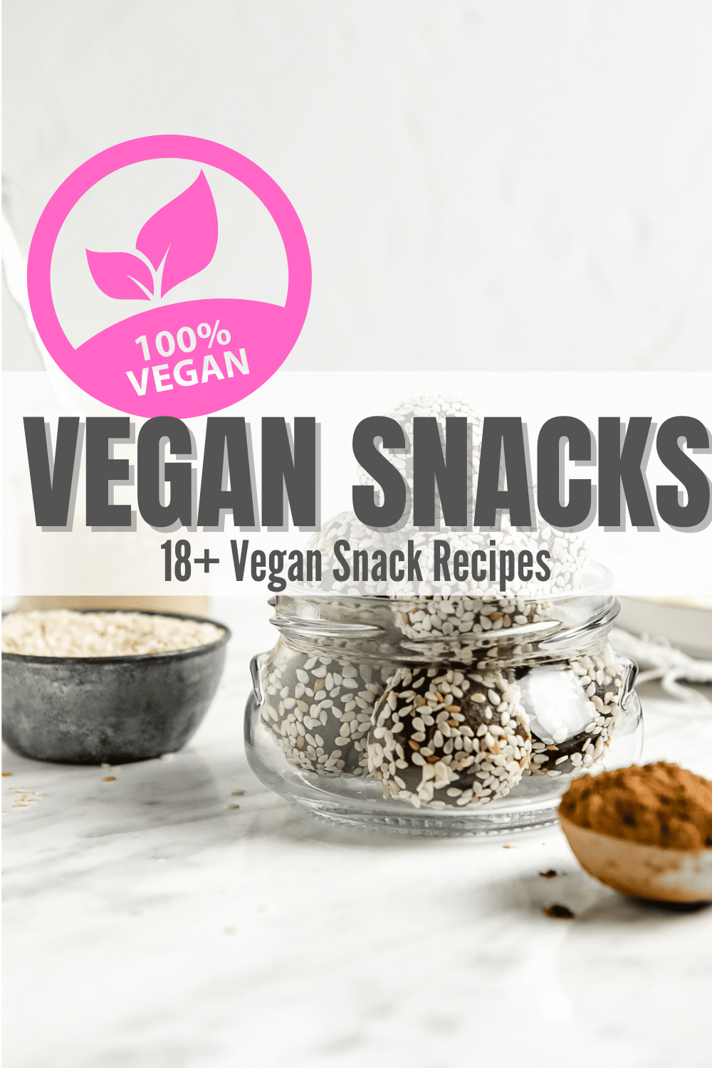 Need more ideas for vegan snacks? From healthy vegan snacks to sweet vegan treats, I have tons of ideas to fight hunger throughout the day! Read on to learn how to make over 18+ vegan snacks.