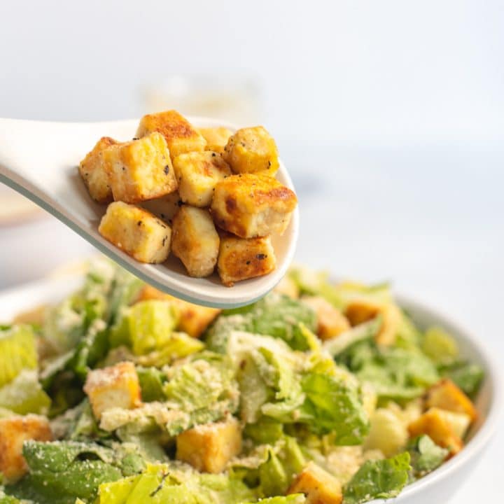 Tofu Croutons Vegetarian Mamma