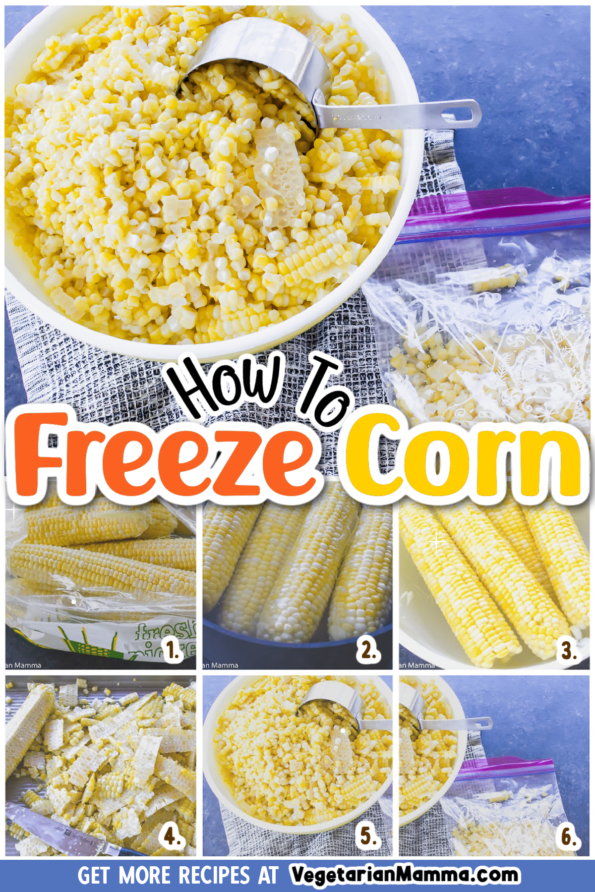 Wondering how to freeze corn on the cob? If so, you are in the right place. We are going to show you just how easy freezing corn can be! #cornonthecob #freezercorn