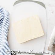 Press your tofu to help remove extra liquid.