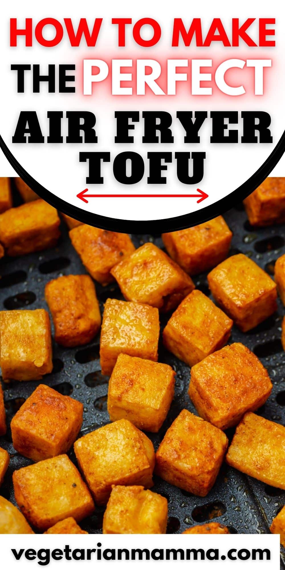 How to make the perfect Crispy Air Fryer Tofu via @vegetarian mamma