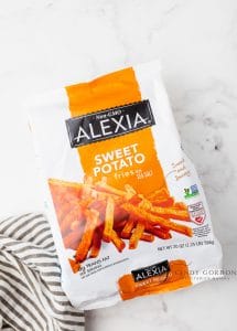 bag of alexia sweet potato fries