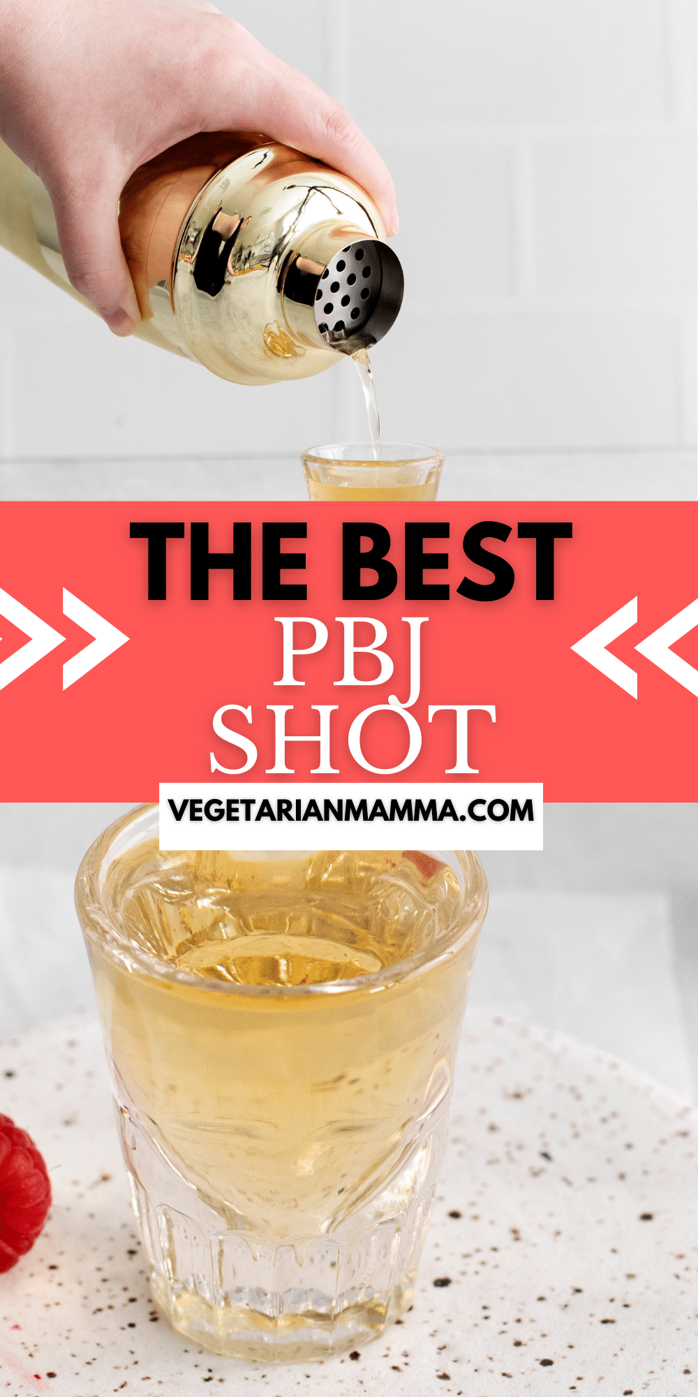 This peanut butter jelly shot is a fun two-ingredient shot that will certainly get the party started! This fruity, nutty shot is completely delicious and simple to make!