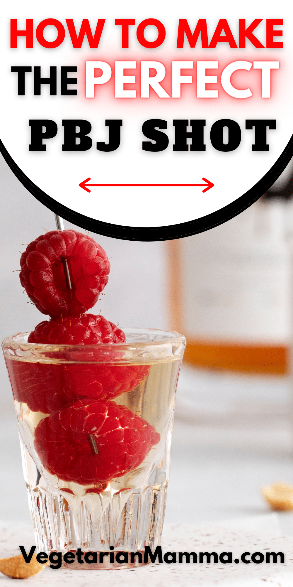 With just two ingredients you can make a delicious PB and Jelly shot that will really get the party started! It's nutty, fruity, and delicious.