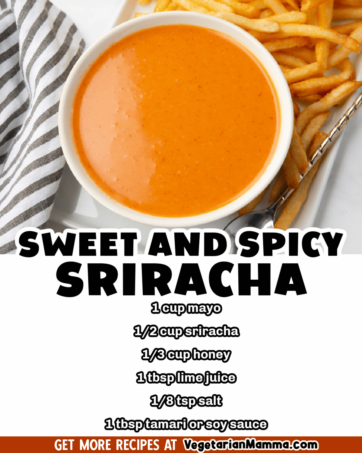 This Sweet and Spicy Sriracha Sauce is perfectly blended to bring you HEAT, SWEET and plenty of FLAVOR! This copycat recipe is great for topping sandwiches and dipping for fries! | sweet and spicy sriracha sauce | chick fil a sauce