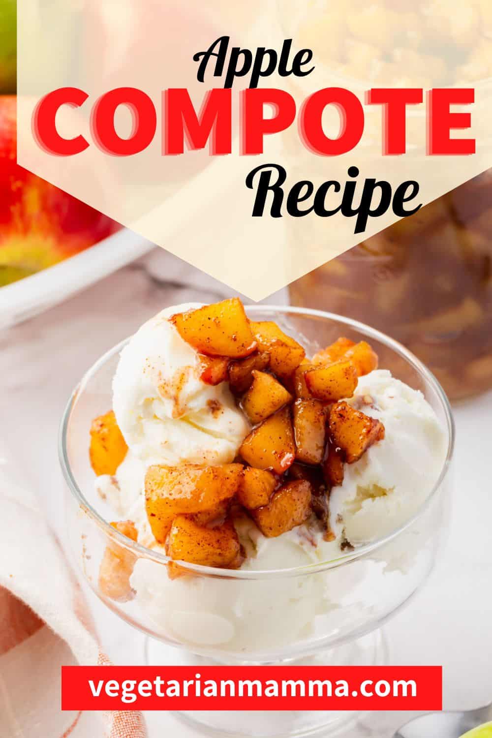 Fresh apples are easily cooked into a spiced Apple Compote that is delicious on everything from pancakes to ice cream. It takes less than 20 minutes to make this tasty apple topping that everyone will love.