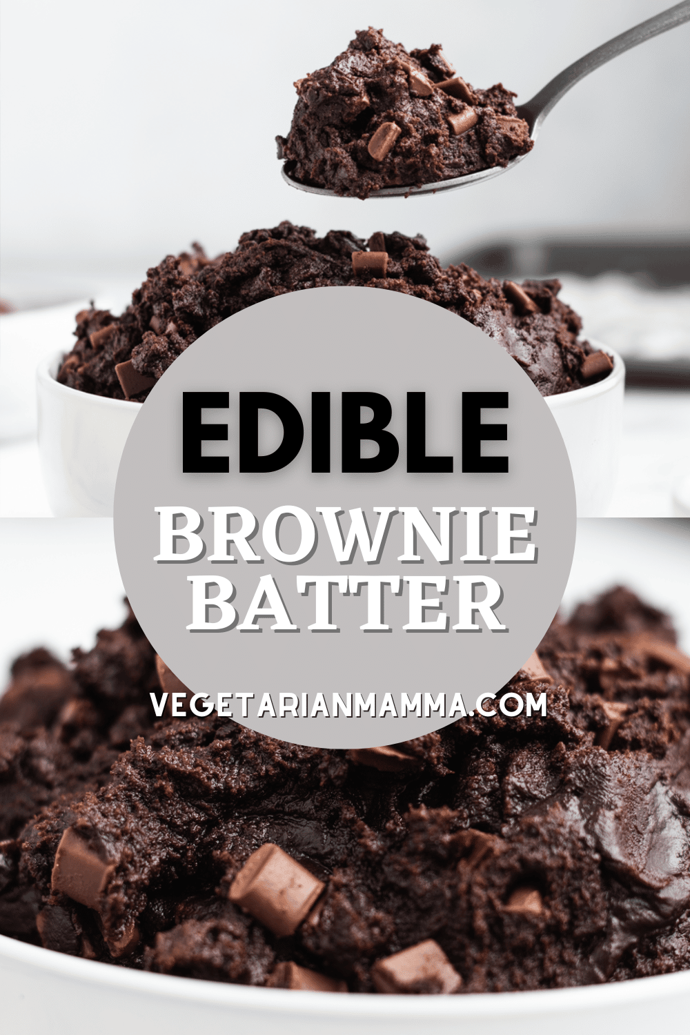 This rich and fudgy edible brownie batter is gluten-free, simple to make, and the perfect decadent dessert.