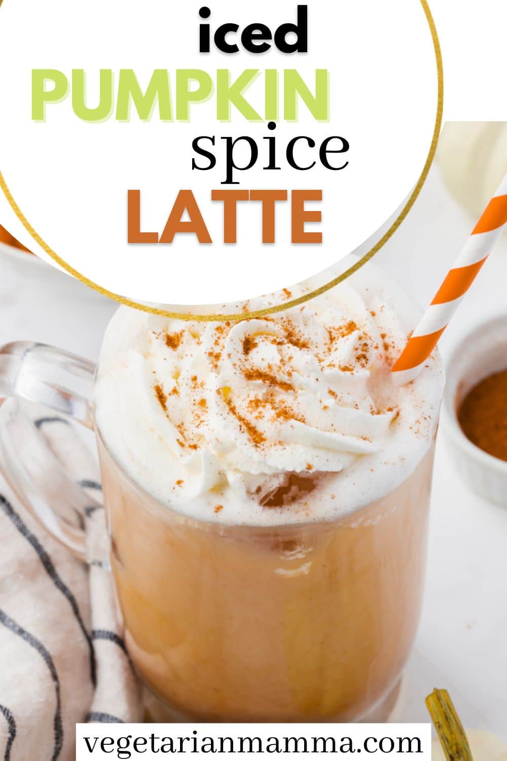 The best Iced Pumpkin Spice Latte is the one you make at home with real pumpkin puree, warm spices, maple syrup, and your choice of milk. This tasty drink will be ready in 5 minutes, exactly the way you like it.