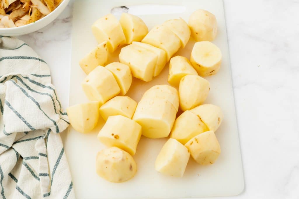 potatoes peeled and cut into chunks