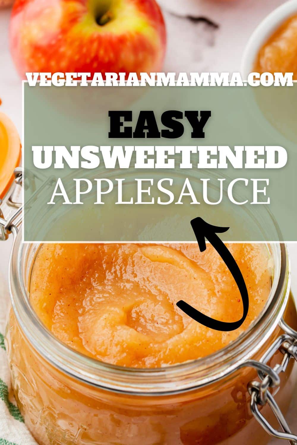 It is so simple to make your own Unsweetened Applesauce at home! It's simmered on the stove, and made with 3 ingredients in less than an hour.
