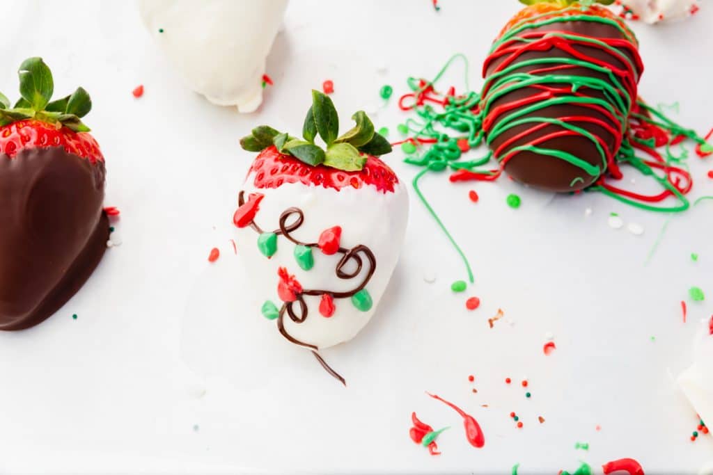 decorated chocolate covered strawberries